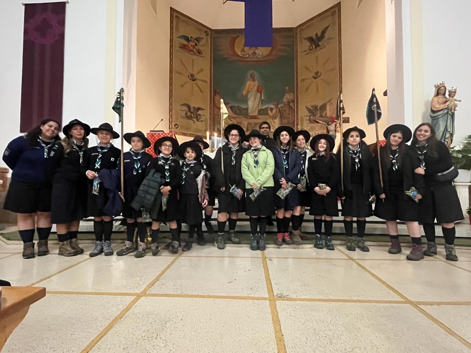 Il Riparto in chiesa